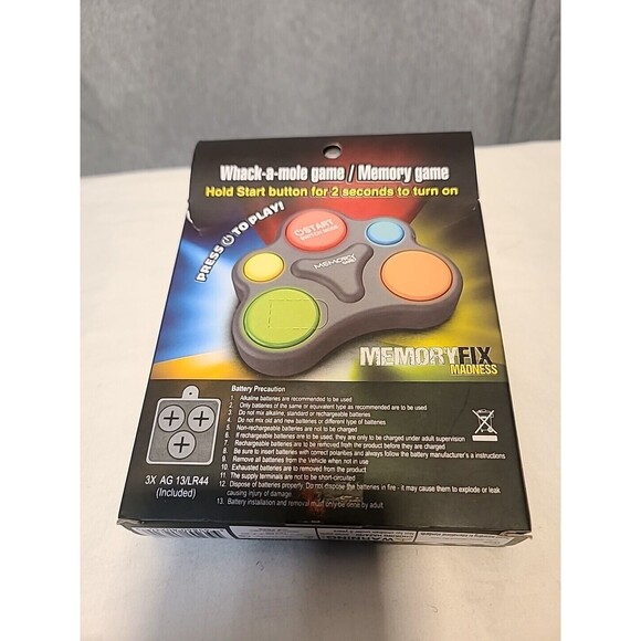 Memory Fix Madness Children Toy Educational Memory Game Batteries Included - Picture 2 of 6